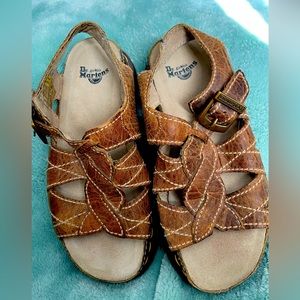 Doc Martens brown leather sandals size 39/8
